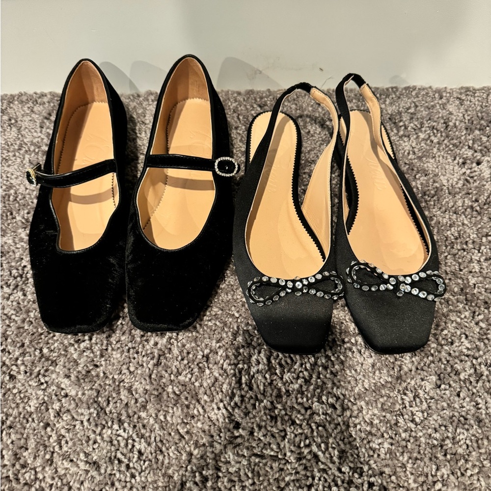 J.crew black flats lot